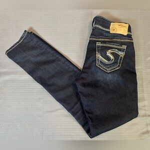 Silver Jeans Suki Skinny Jeans W26 L31 Dark Wash Stretch Denim Women